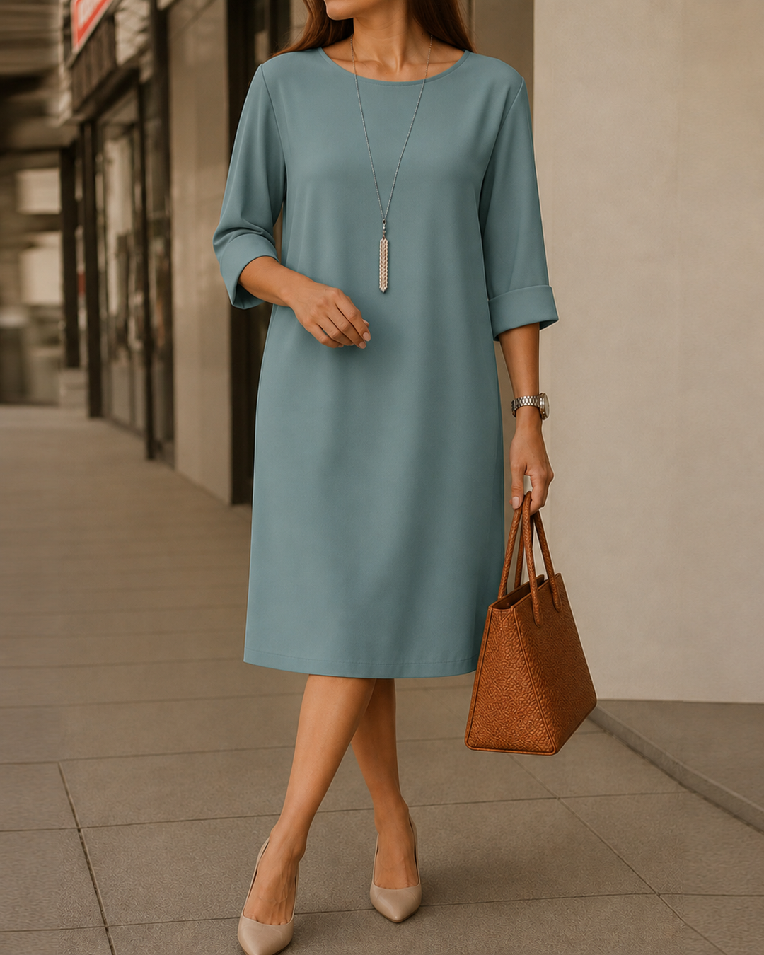 Eleanor | Soft Flow Midi Dress