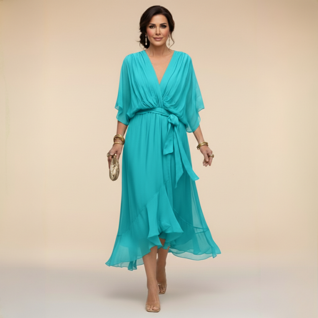 Danielle | Graceful Wrap Maxi Dress
