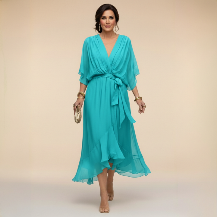 Danielle | Graceful Wrap Maxi Dress