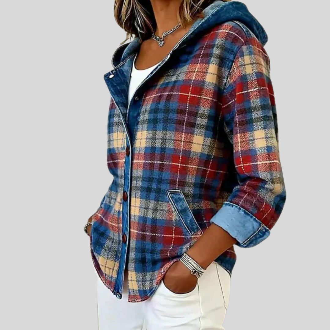 Marlowe | Checkered Hooded Overshirt