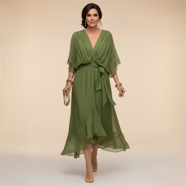 Danielle | Graceful Wrap Maxi Dress