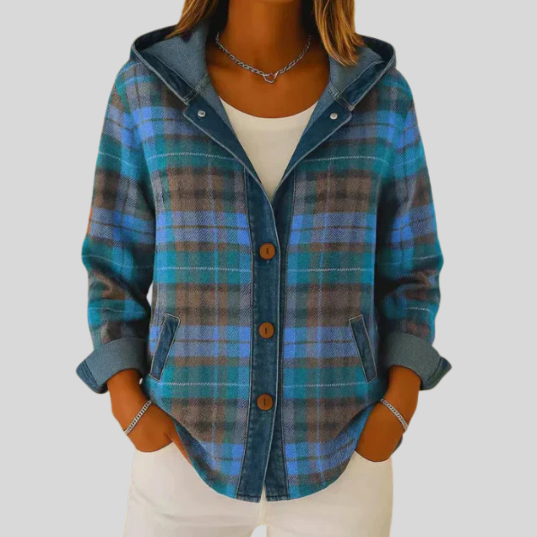 Marlowe | Checkered Hooded Overshirt