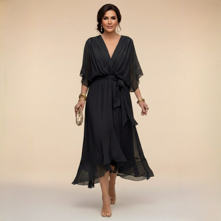 Danielle | Graceful Wrap Maxi Dress
