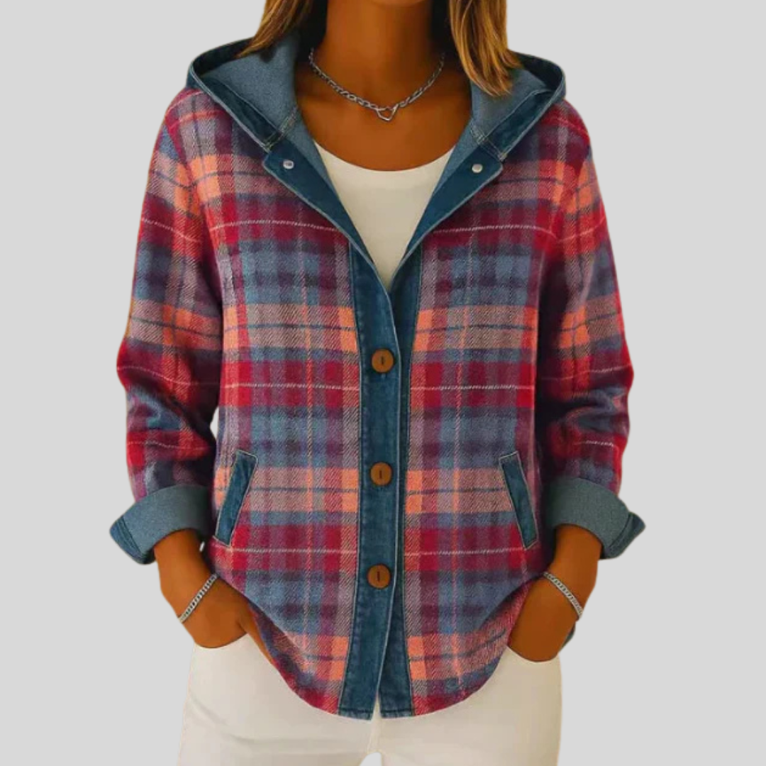 Marlowe | Checkered Hooded Overshirt
