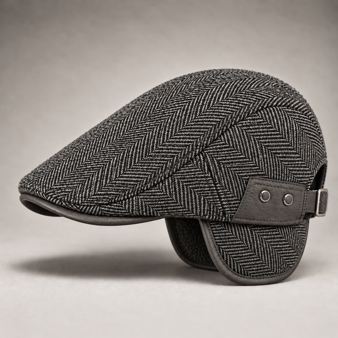 Graham | Vintage Herringbone Flat Cap