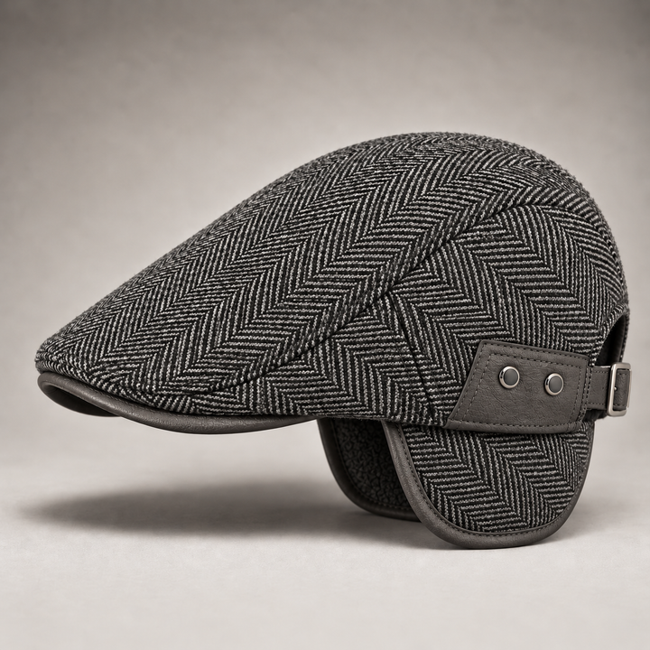 Graham | Vintage Herringbone Flat Cap