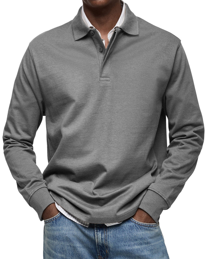 Ethan | Classic Long Sleeve Polo