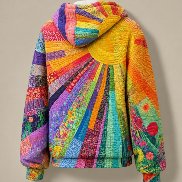 Frances | Quilted Patchwork Sun Hoodie