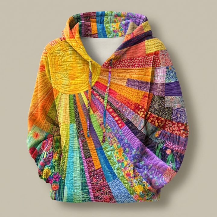 Frances | Quilted Patchwork Sun Hoodie