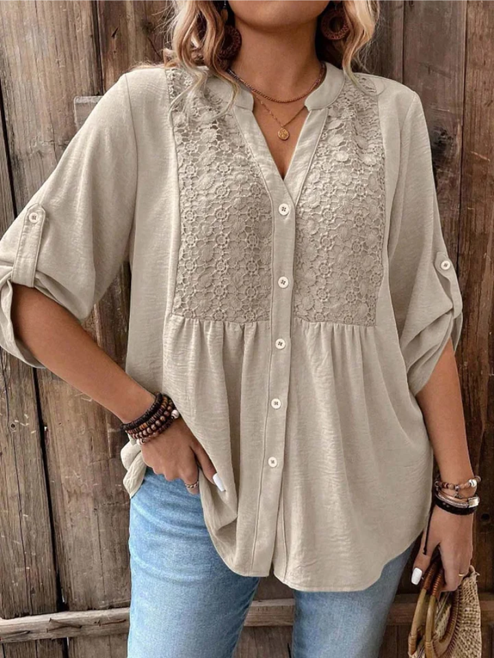 Karen | Casual Lace Comfort Blouse