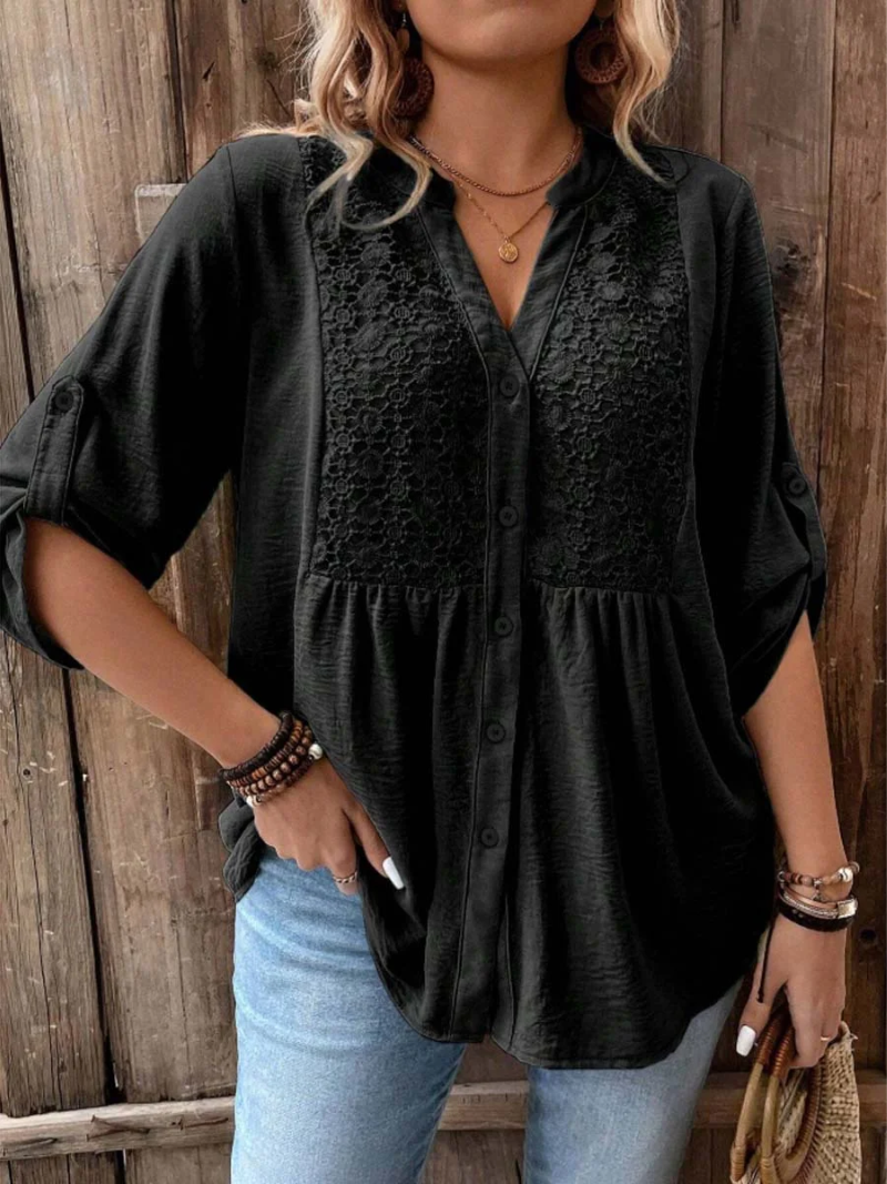 Karen | Casual Lace Comfort Blouse