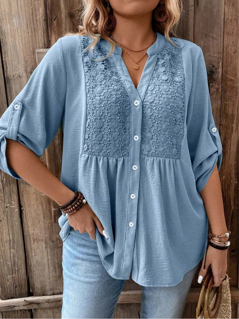 Karen | Casual Lace Comfort Blouse