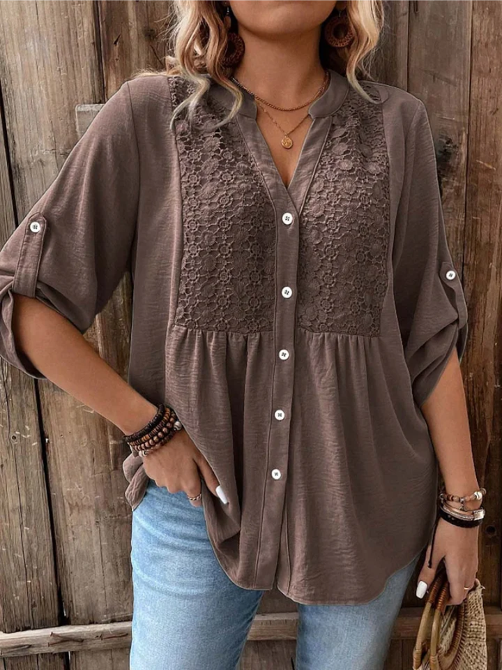 Karen | Casual Lace Comfort Blouse