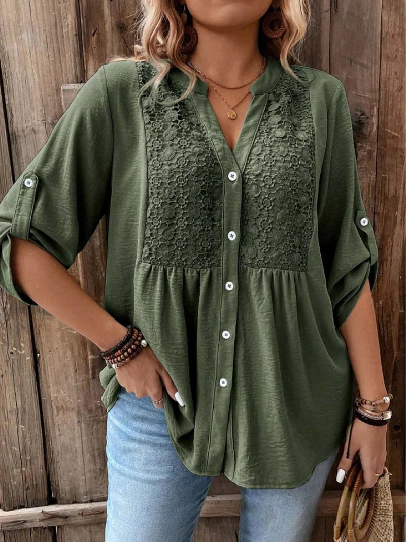 Karen | Casual Lace Comfort Blouse