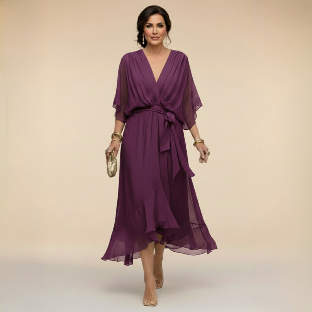 Danielle | Graceful Wrap Maxi Dress