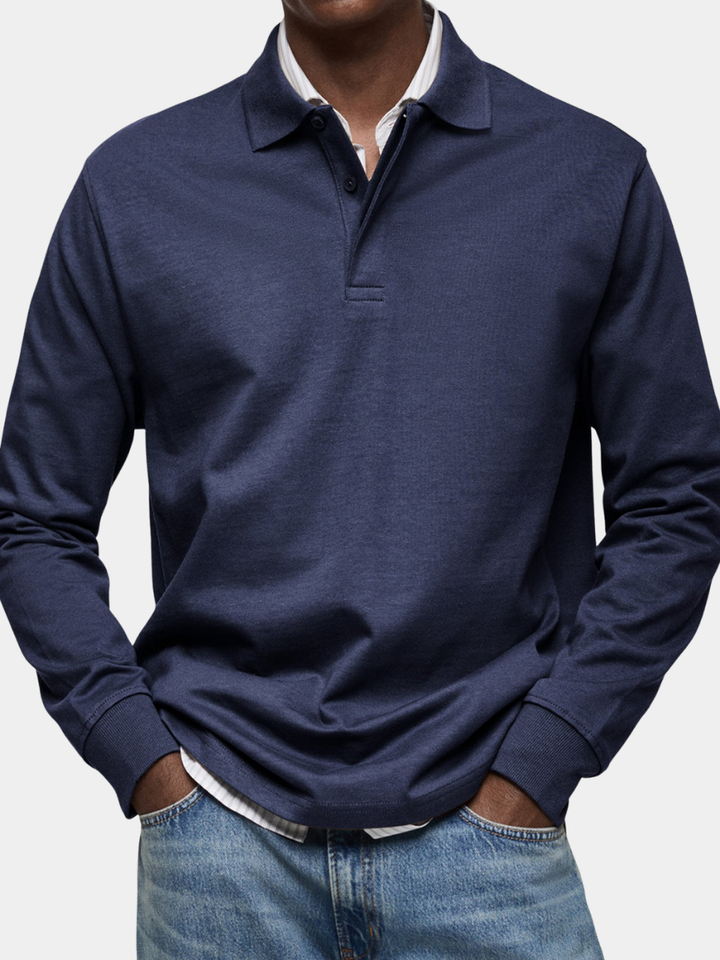 Ethan | Classic Long Sleeve Polo