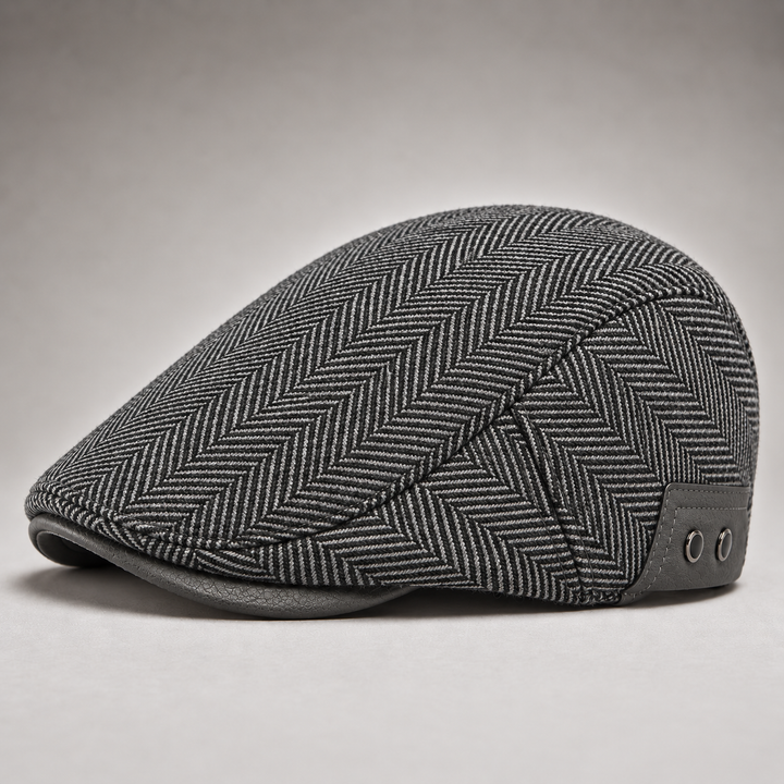 Graham | Vintage Herringbone Flat Cap