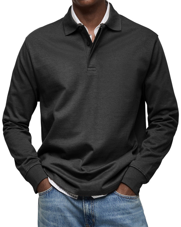 Ethan | Classic Long Sleeve Polo