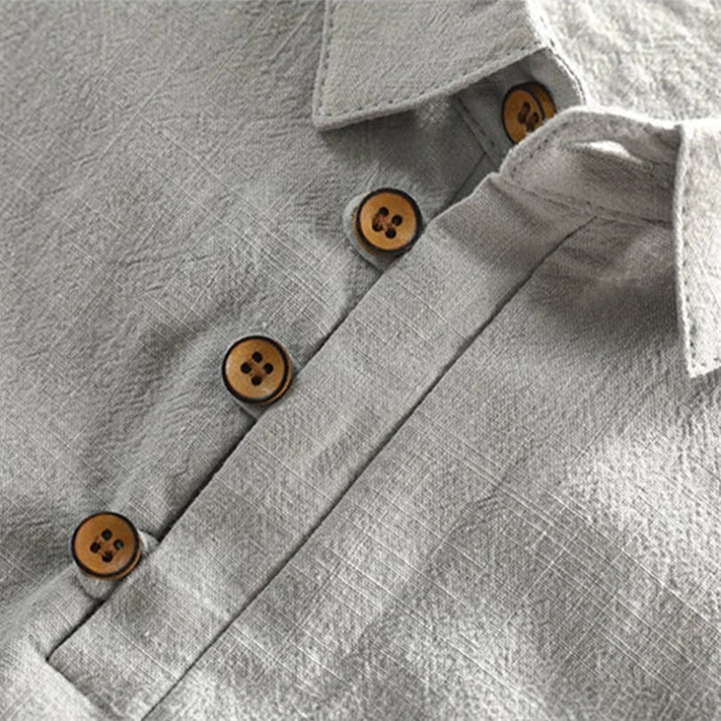 Robert | Classic Linen Polo Shirt