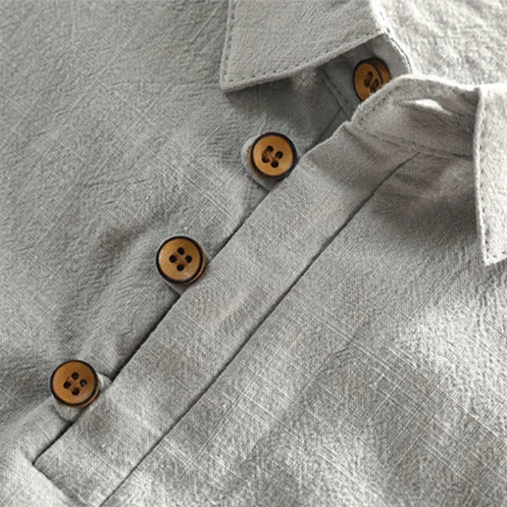 Robert | Classic Linen Polo Shirt