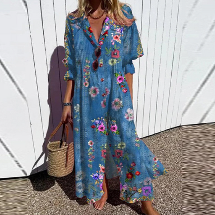 Averra | Breezy Floral Maxi Dress