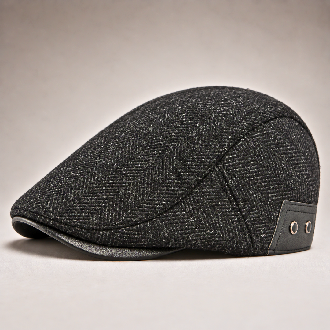 Graham | Vintage Herringbone Flat Cap
