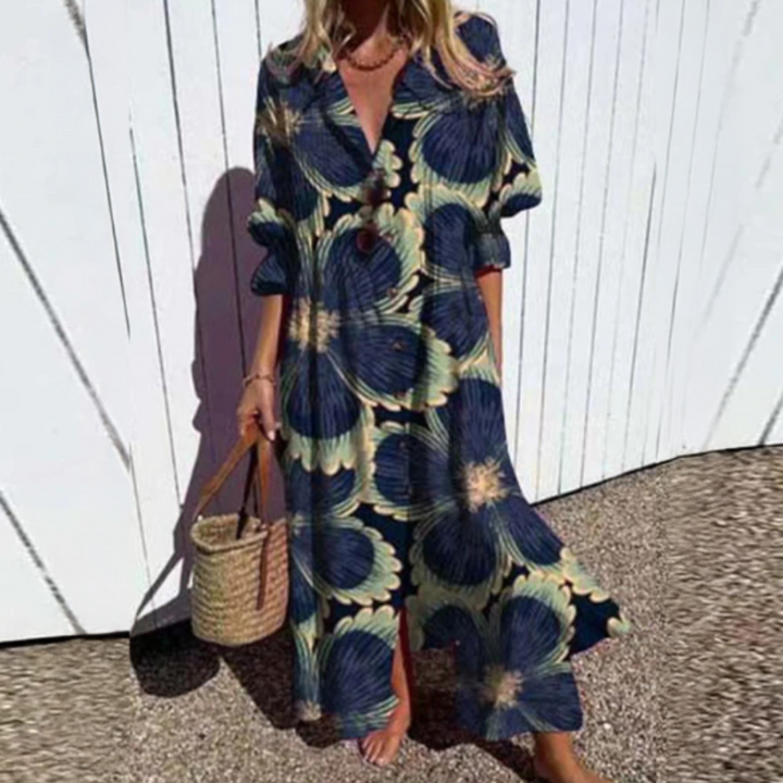 Averra | Breezy Floral Maxi Dress