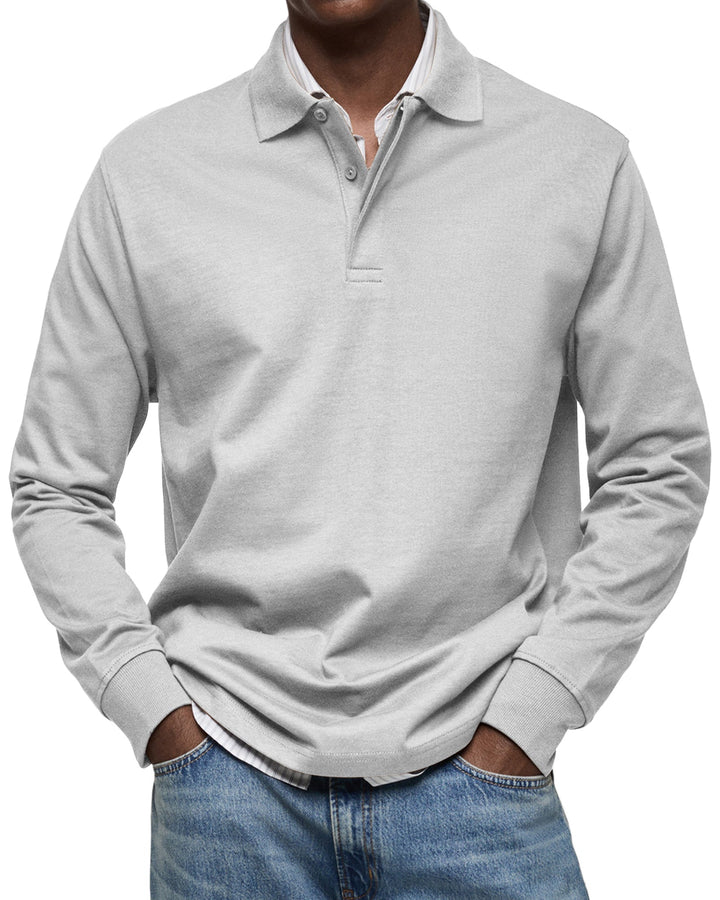 Ethan | Classic Long Sleeve Polo