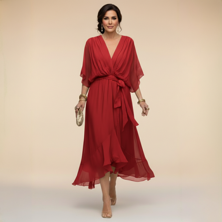 Danielle | Graceful Wrap Maxi Dress