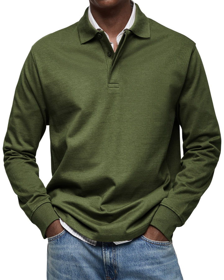 Ethan | Classic Long Sleeve Polo