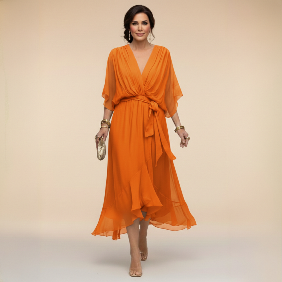 Danielle | Graceful Wrap Maxi Dress