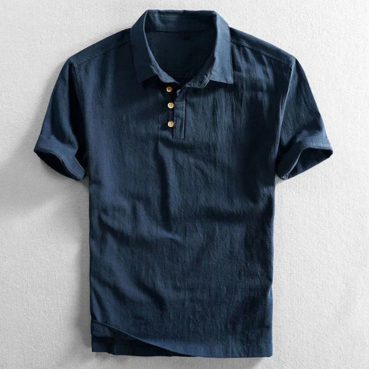 Robert | Classic Linen Polo Shirt