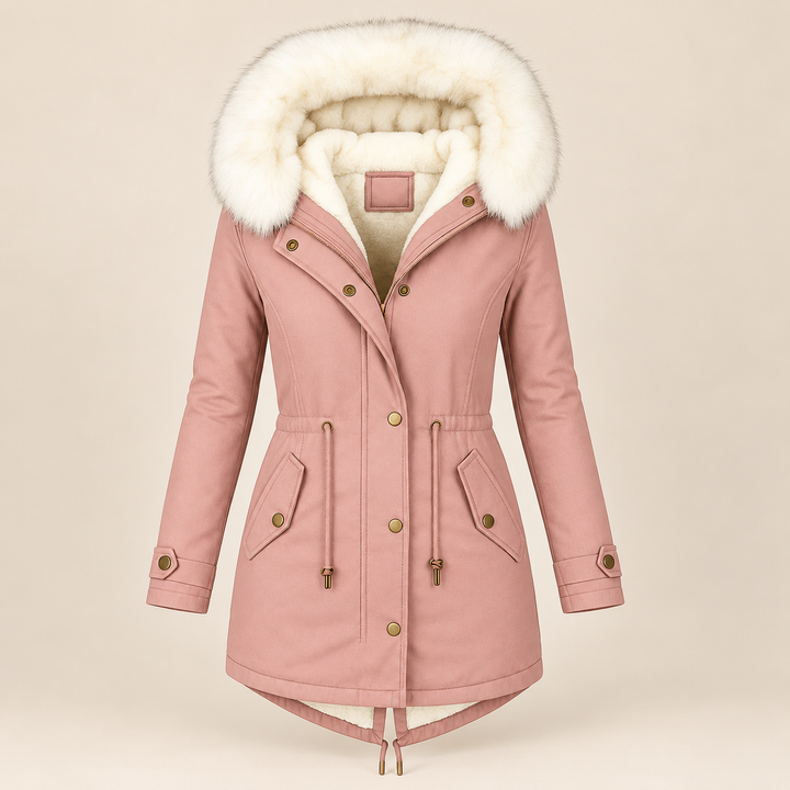 Maureen | Cozy Long Parka with Faux-Fur Hood