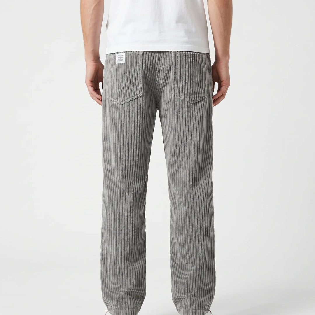 Colton | Textured Corduroy Pants with Elastic Waist