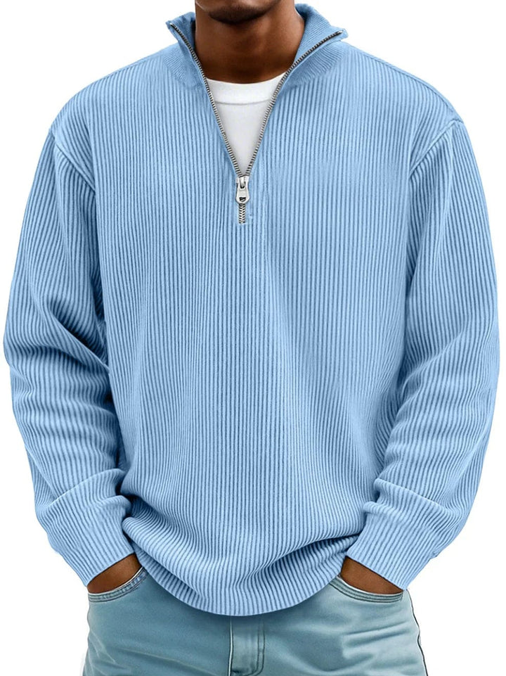 Hollis | Ribbed Half-Zip Pullover