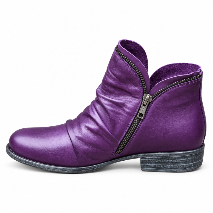 Delaney | Textured Comfort Ankle Boots
