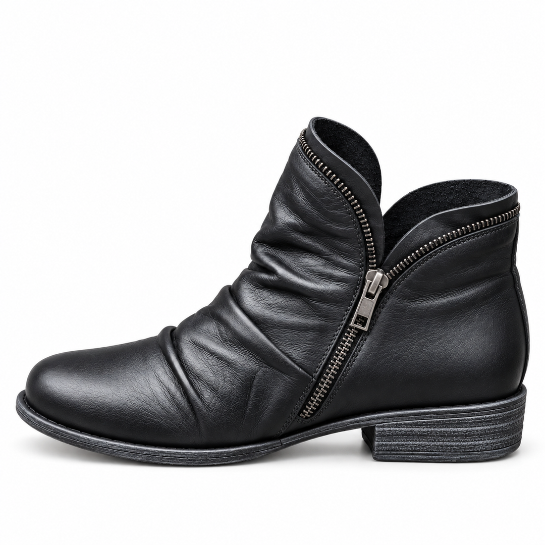 Delaney | Textured Comfort Ankle Boots