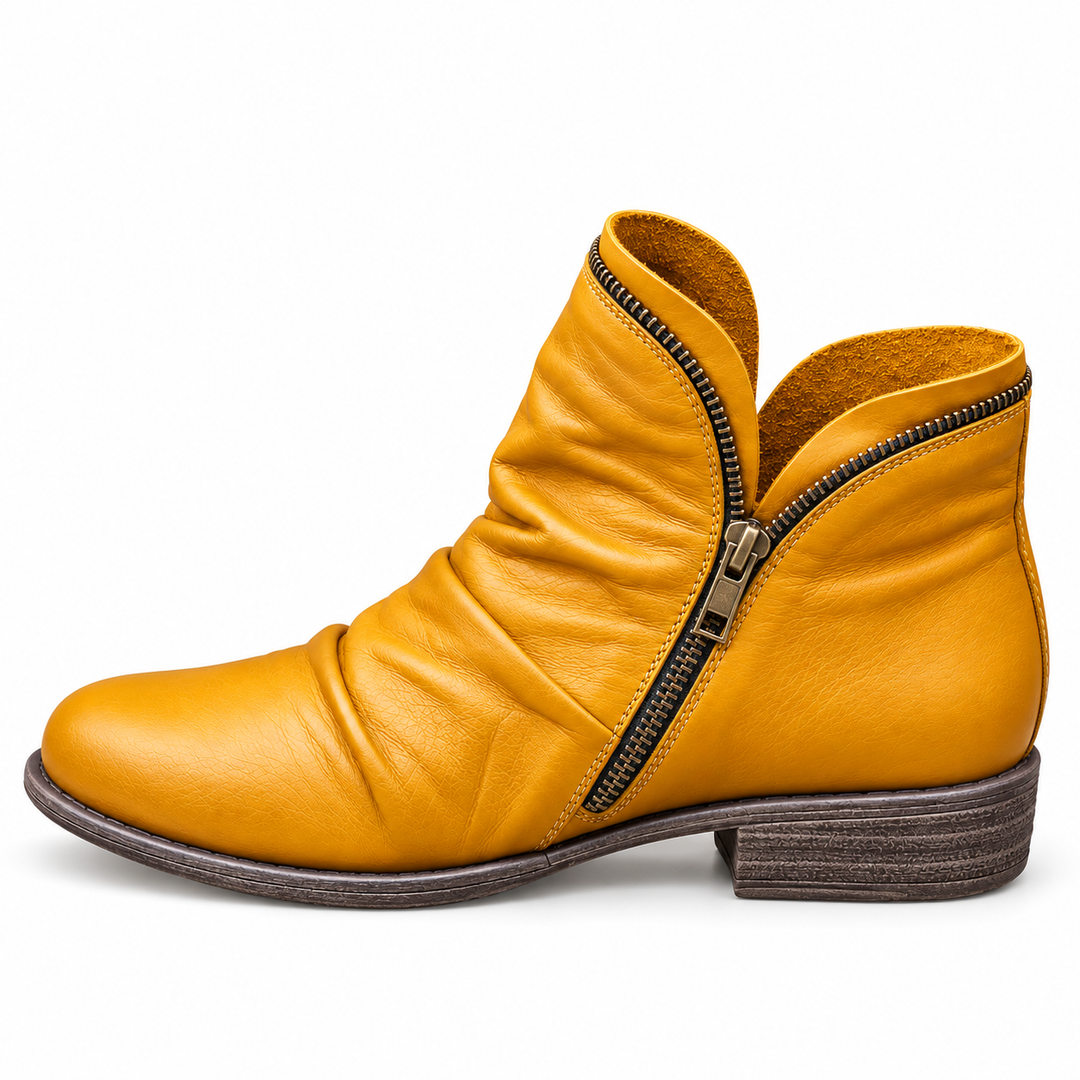 Delaney | Textured Comfort Ankle Boots