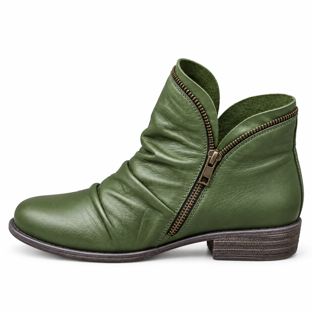 Delaney | Textured Comfort Ankle Boots