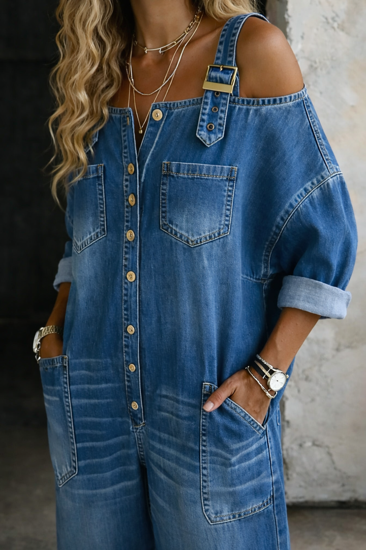 Cynthia | Casual Denim Jumpsuit
