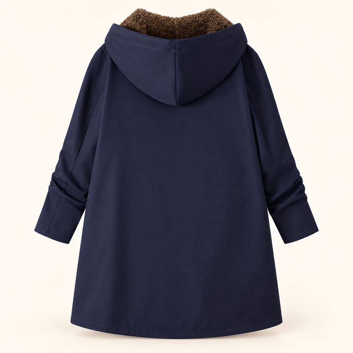 Iris | Cozy Sherpa-Lined Hooded Coat