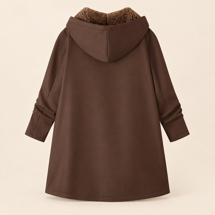 Iris | Cozy Sherpa-Lined Hooded Coat