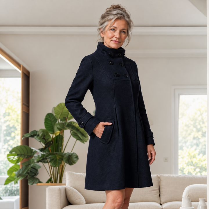 Margot | Elegant Hooded Scarf Coat