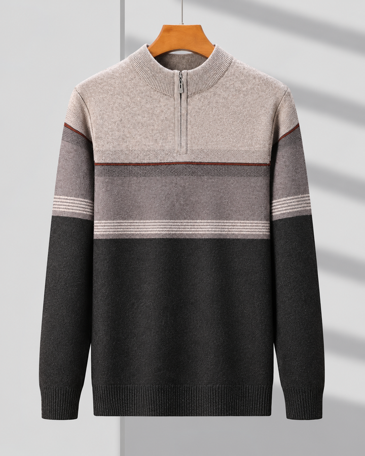 Theodore | Colorblock Half-Zip Sweater