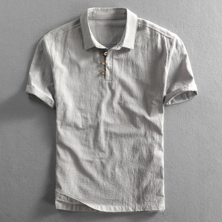 Robert | Classic Linen Polo Shirt