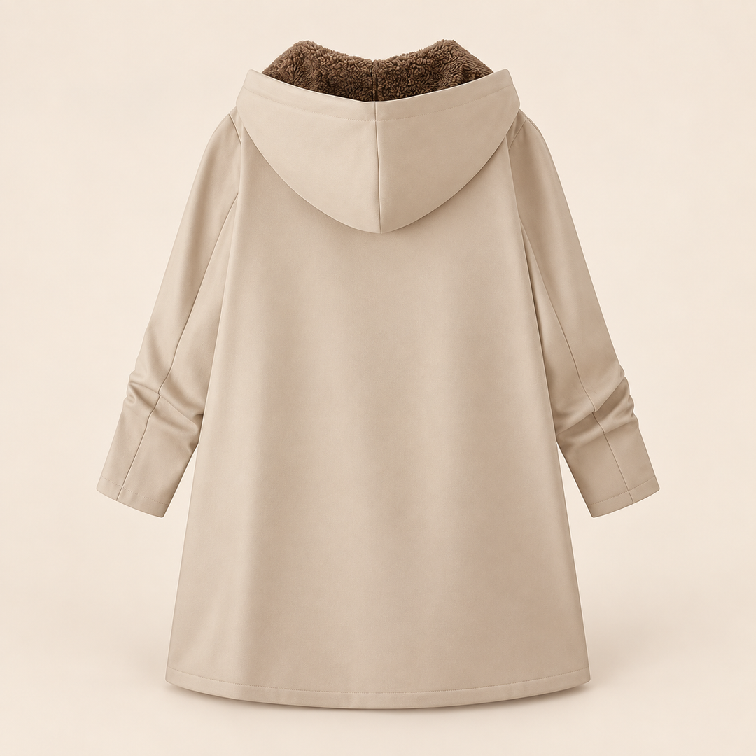 Iris | Cozy Sherpa-Lined Hooded Coat