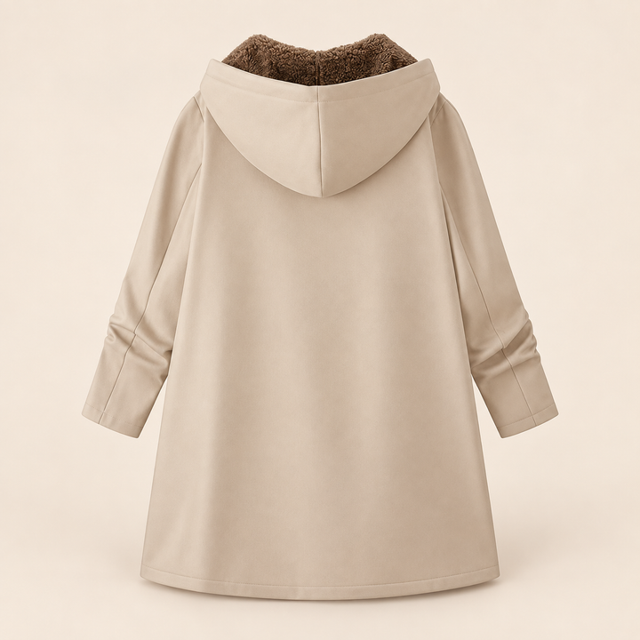 Iris | Cozy Sherpa-Lined Hooded Coat