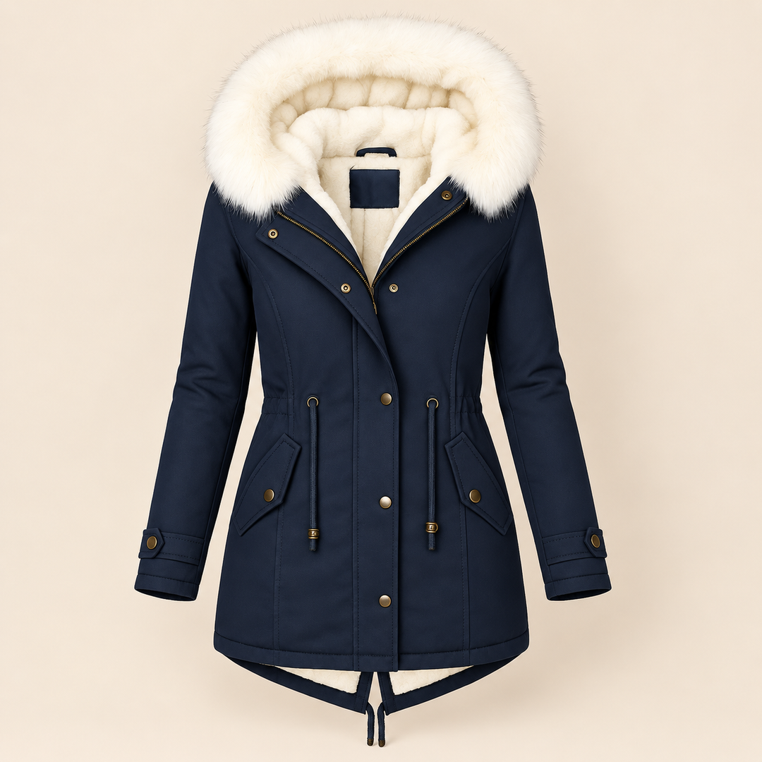Maureen | Cozy Long Parka with Faux-Fur Hood
