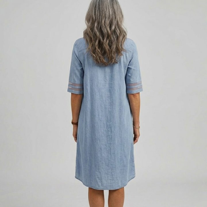 Mirella | Casual Denim Pocket Dress