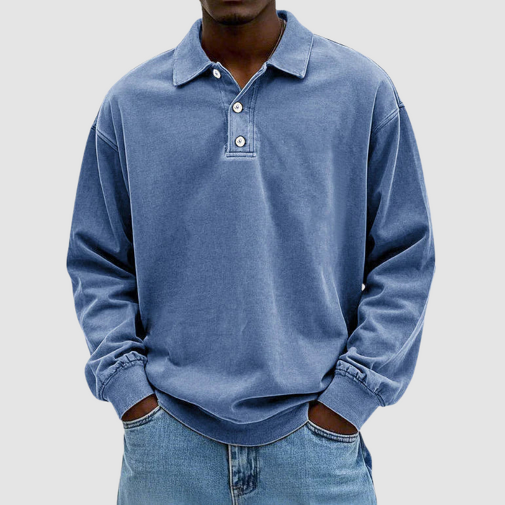 Gerald | Vintage-Style Long-Sleeve Polo